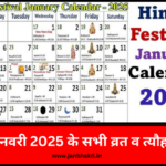 January Festival List 2025