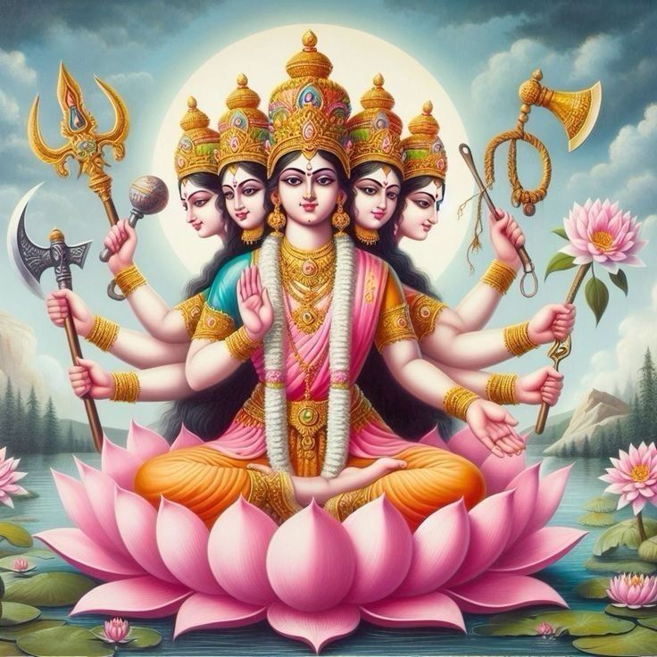 Gayatri Mata ki Photo